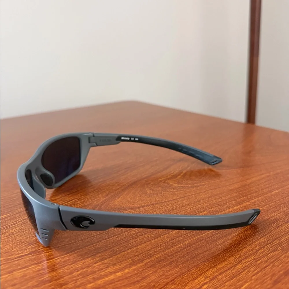Costa Black Frame Sunglasses with Blue Lenses